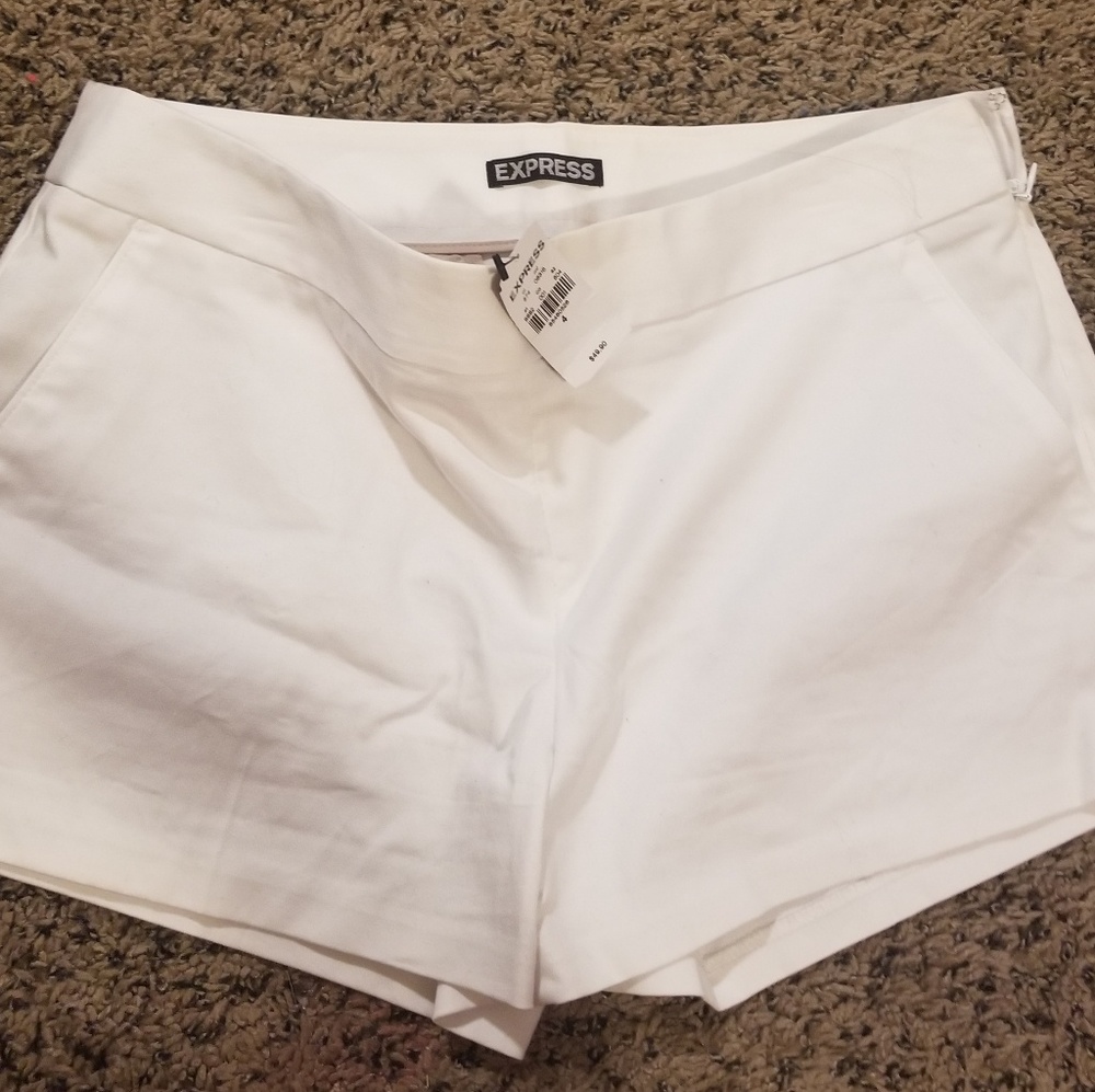 COPY - Express Mid-Rise Cotton Blend Shorts